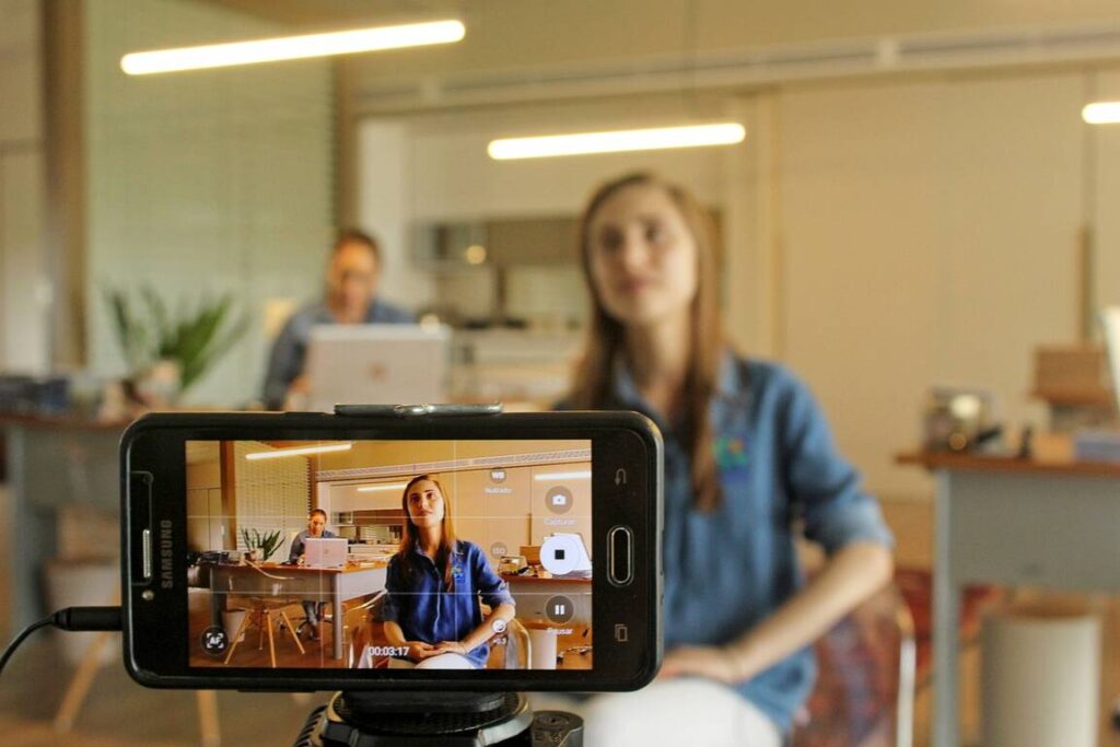 Wervingsvideo filmen met mobiele camera